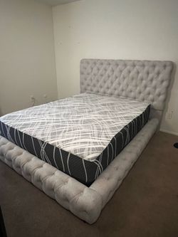 Upholstered bed frame