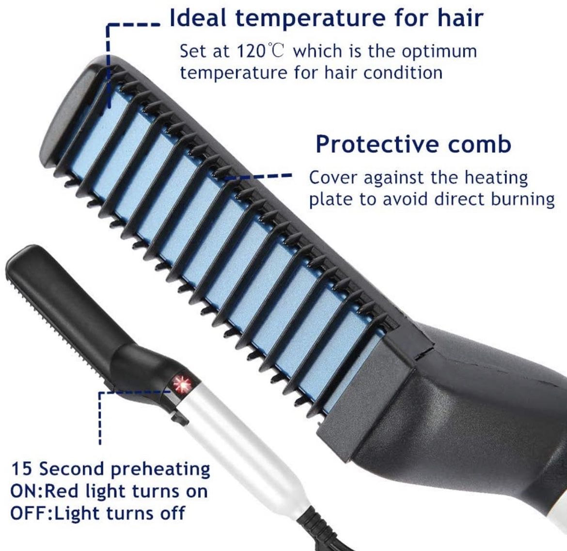 NEW Beard/ Hair Straightener Brush