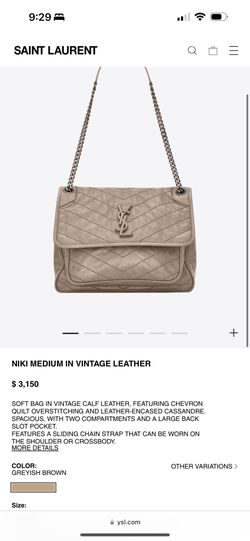 YSL NIKI MEDIUM IN VINTAGE LEATHER