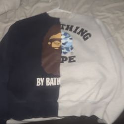 BAPE College & By Bathing Loose Fit Crewneck