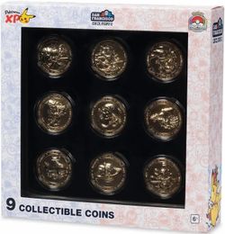 Pokemon XP Worlds 2026 Exclusive 9 Collectible Gold Coin Set