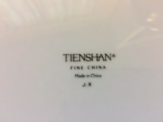 New beautiful China dishes. TIENSHAN Classic Gold China.