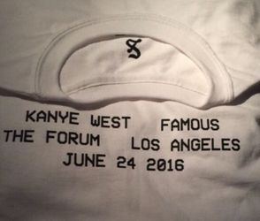 KANYE FAMOUS SCREENING TSHIRT