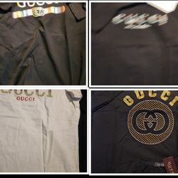 G.u.c.c.i Designer Shirt 👕  $60ea.   2 For $100.  Size LARGE