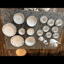 Vintage Winterling Bavaria Blue Rose China Set – Service for 8–12 – Excellent Condition