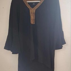 Black And Brown Xl Shirt