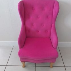 pink girl chair