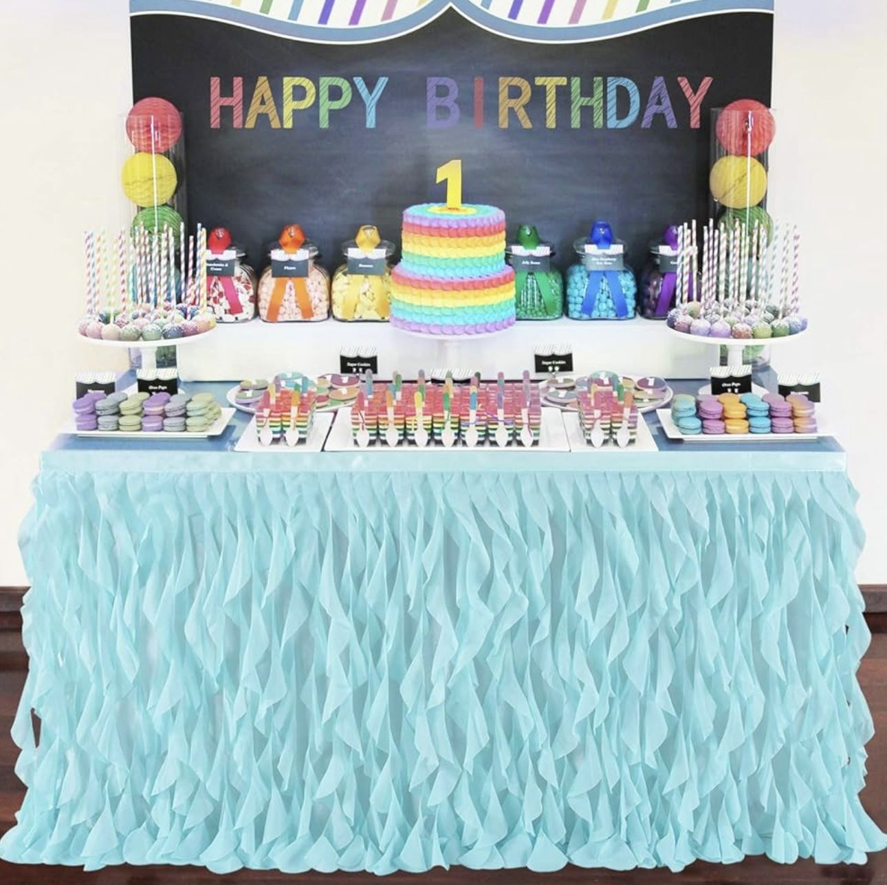 Mint Green Tulle Tutu Party Table Skirt