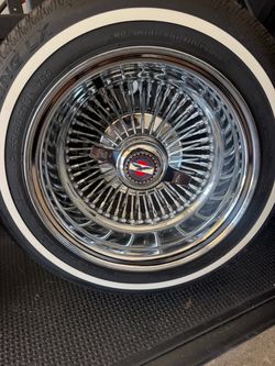 13 inch wire wheels 72 spokes with Remington tires
