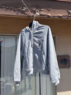 The Basketcase Gallery Bruisers Gray thermal Zip-Up Hoodie