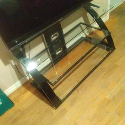 Tv Stand With Tv Mount. Holds Up To A 50 Inch
