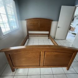 Wood Queen Size Bed Frame 
