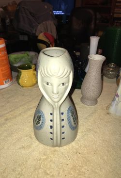 Antique Human Flower Vase - 15$