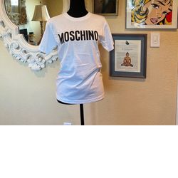 New Authentic Moschino Black And White T-Shirt