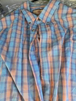 WRANGLER BUTTON DOWN SHORT SLEEVE SHIRT SZ XXL 2XL