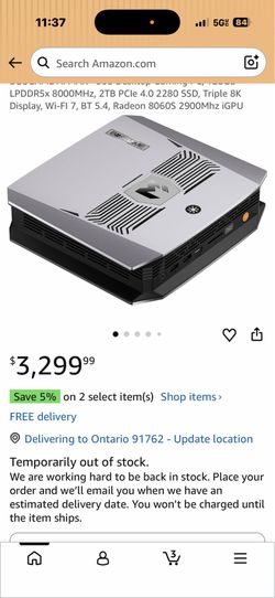 BOSGAME AI MAX+ 395 Desktop Gaming PC, 128GB LPDDR5x 8000MHz, 2TB PCIe 4.0 2280 SSD, Triple 8K Display, Wi-FI 7, BT 5.4, Radeon 8060S 2900Mhz iGPU