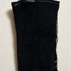 Expert Grill 14" Insulated Heat Resistant Leather BBQ Gloves, Black Color