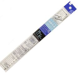 📏 15 pcs Daiso Acrylic Straight Rulers – 30 cm (Steel Edge)
