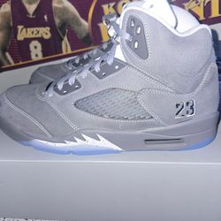 Air Jordan 5 Retro Wolf Grey 2026 Size 10.5M