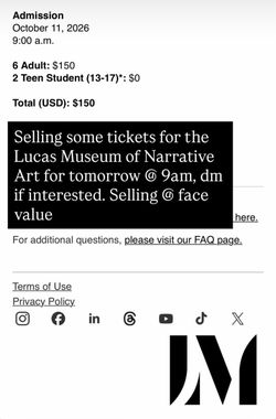 Lucas Arts Museum tickets
