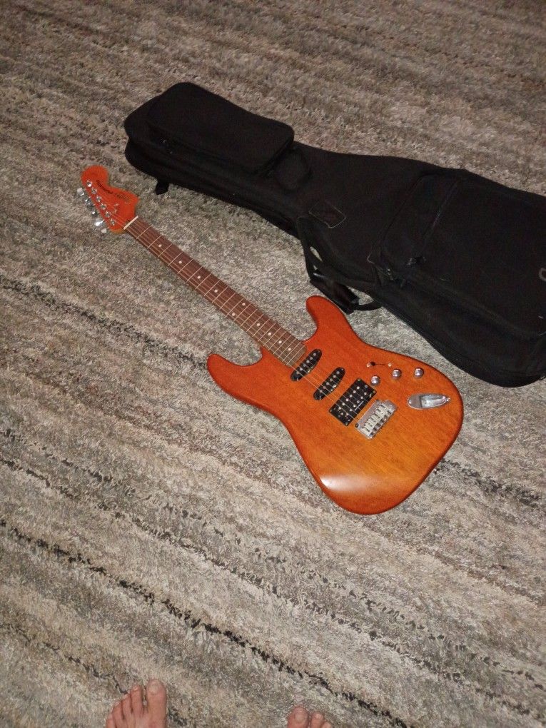 Fender Solid Body Stratocaster With Case.