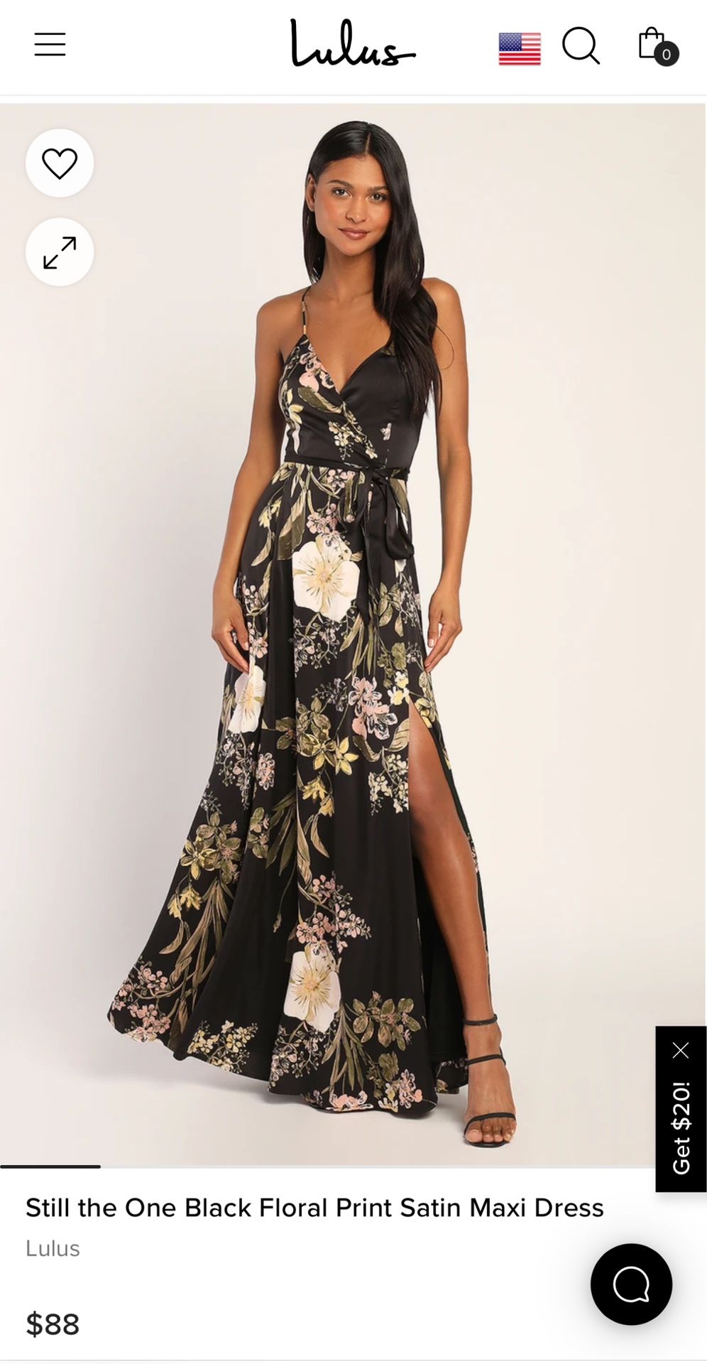 LULU Floral Black Dress (summer Elegant)