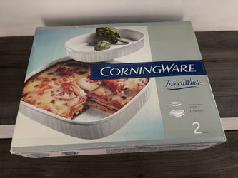 Corningware Frenchwhite Baking Dishes (2)