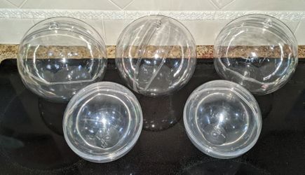 Display Cases Plastic Protective Ornaments - Selling As Set Of 6 - Make It What You Want It To Be