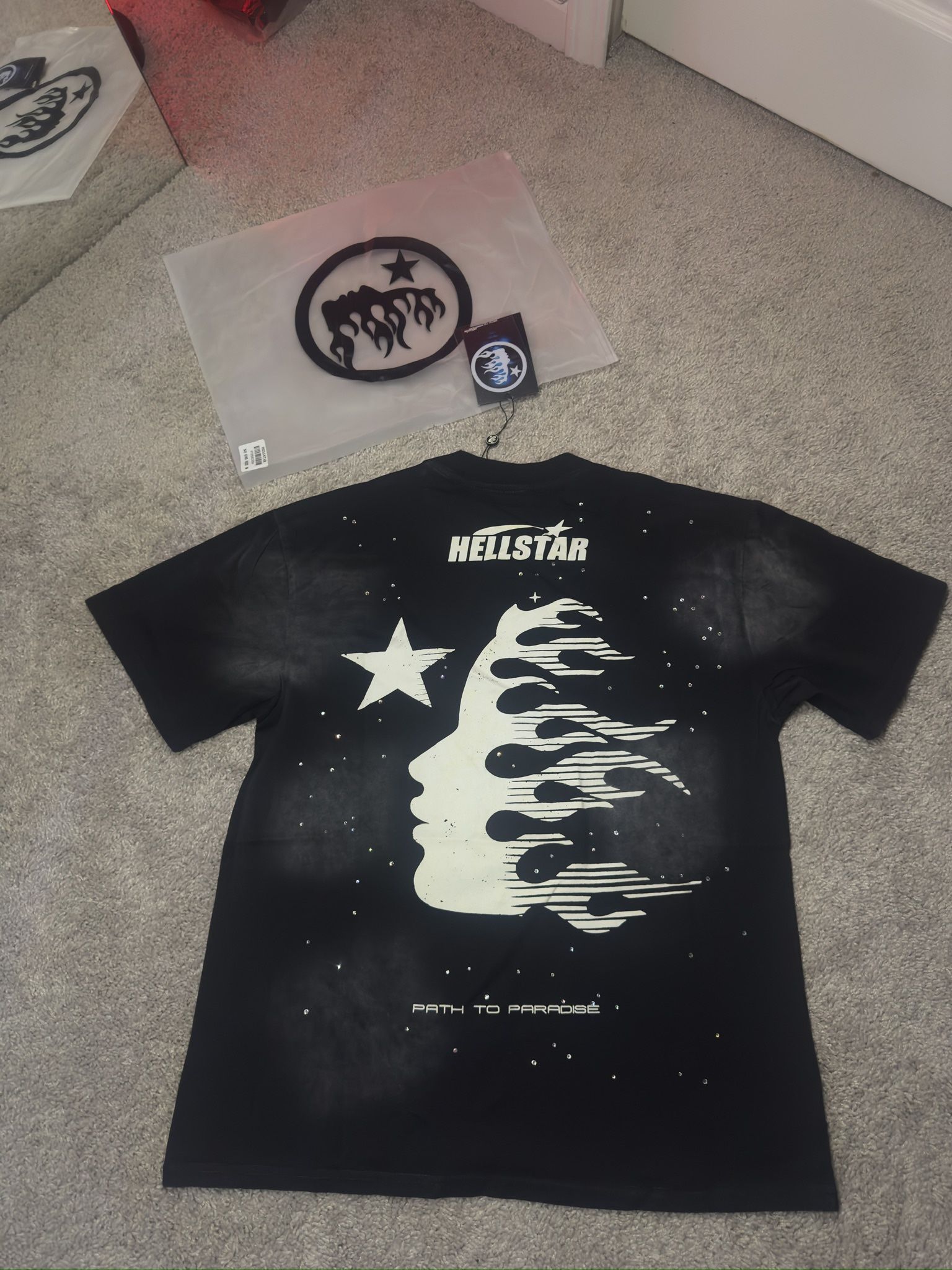 Hellstar Rhinestone Tee Size medium
