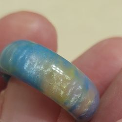Women's Multicolored Acrylic Ring Size 6