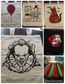 Halloween tutus and totes
