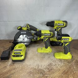 Ryobi 18v 4 Piece Tool Set 