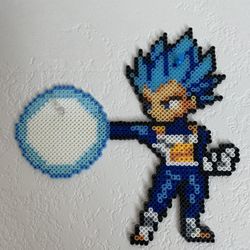 Vegeta Super Saiyan Blue Perler Beads 