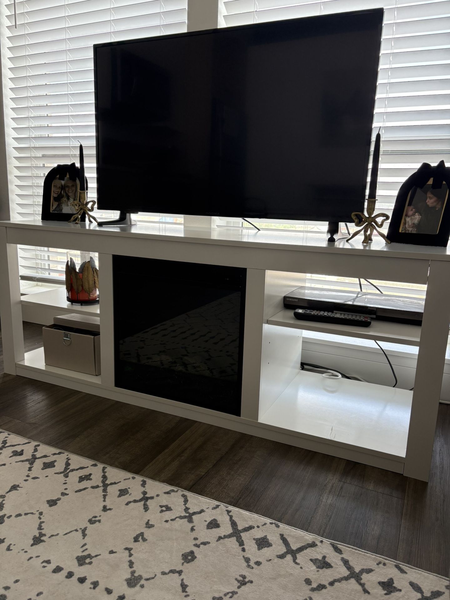 TV Console With Fireplace