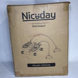 Niceday Mini Stepper for Exercise - Stair Stepper W/ Resistance Bands (6201NL)