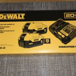 Dewalt 20 Volt Max 5 AH Battery Kit