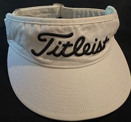 Titleist FJ Pro V1 Visor Black and White Label Logo Clean (READ DESC)