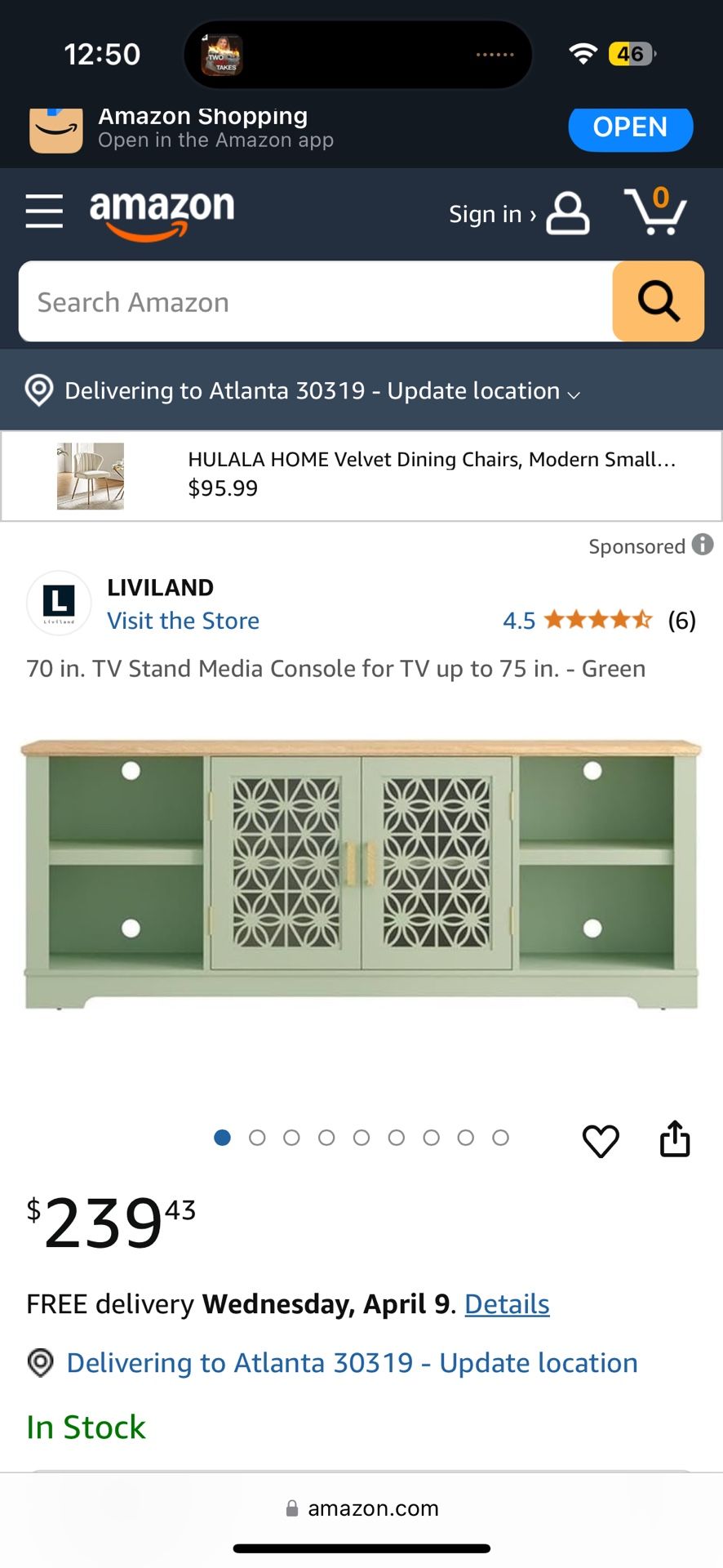 MUST PICK UP TODAY Tv stand media console