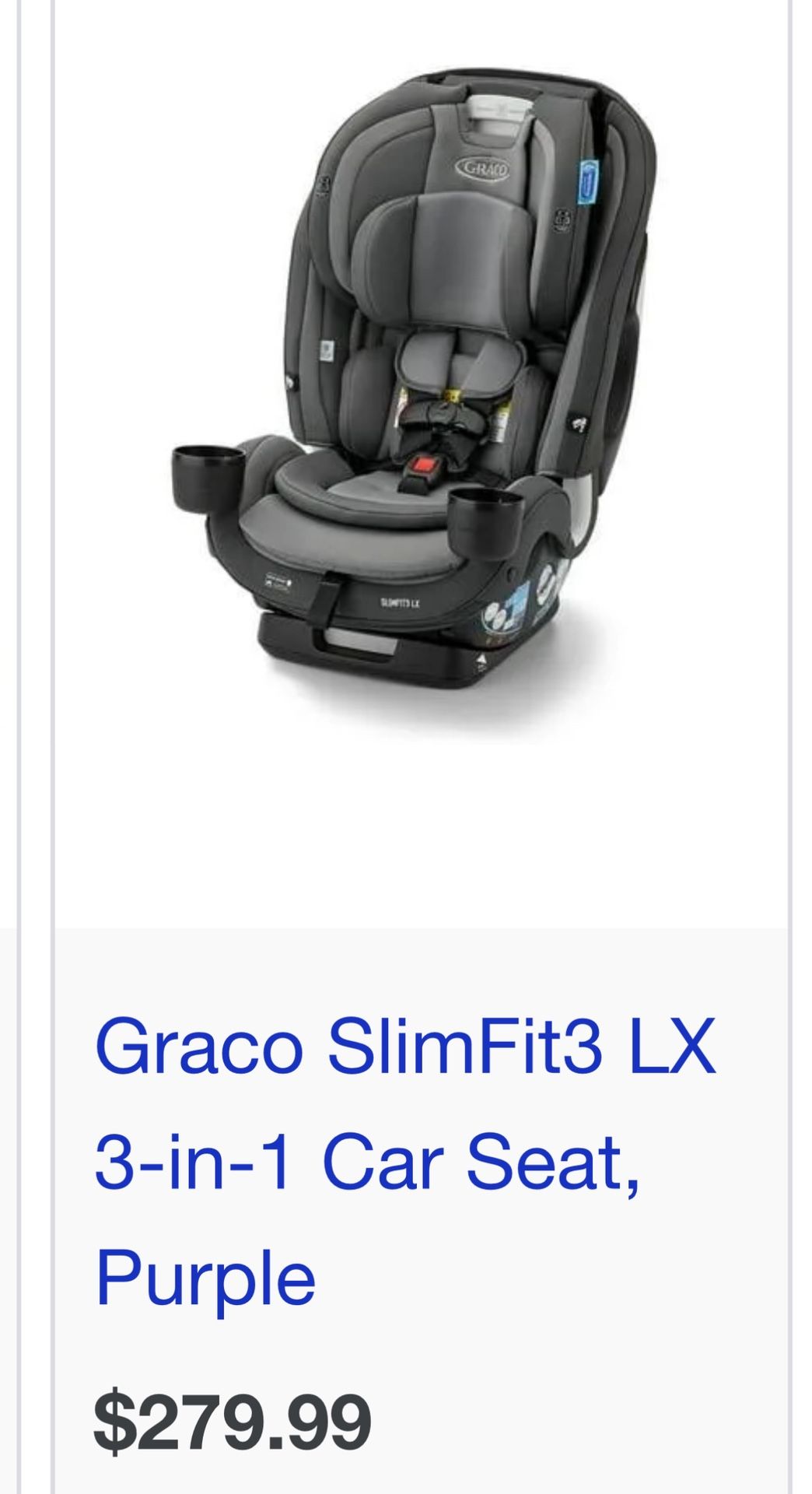 New In Box Graco 3-1 Slimfit Lx