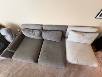 IKEA Vallentuna Modular Pullout Couch and Storage Ottoman