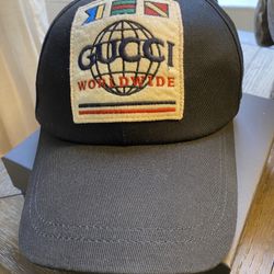 Gucci World Wide Hat 100% Authentic 