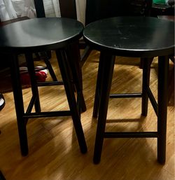 Home decor 2 black stools