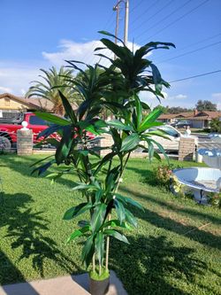 New in box artificial plant 7 ft ( looks like real plant.