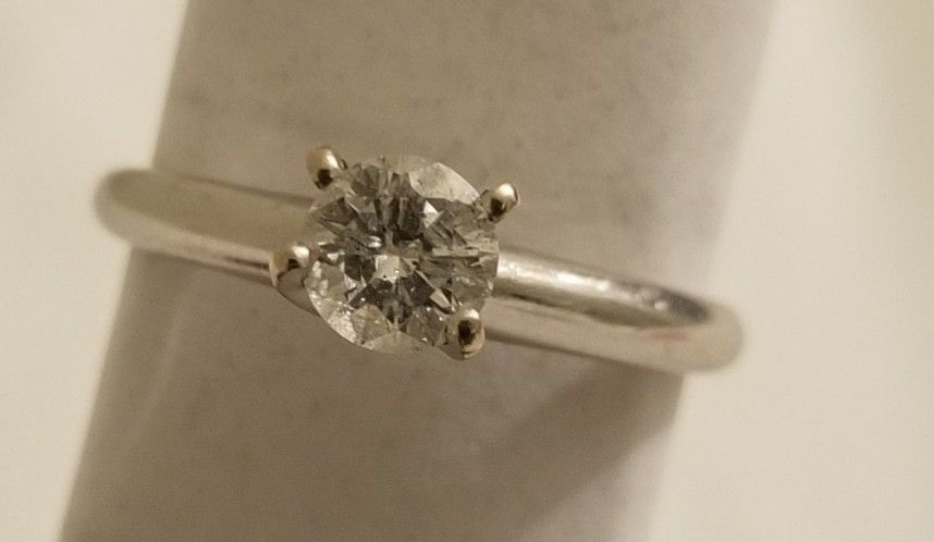 0.5 carat 14k white gold Diamond engagement ring from Kay jewelers