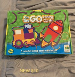 NEW in box lace dexterity learning cards