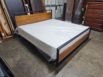 King bed and mattress