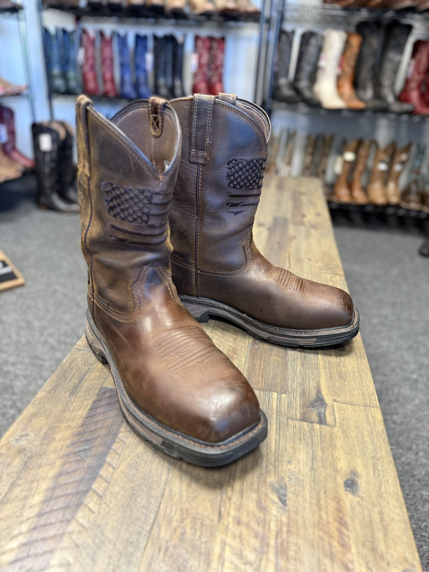 Ariat WorkHog XT Patriot Waterproof Carbon Toe Work Boot 10.5