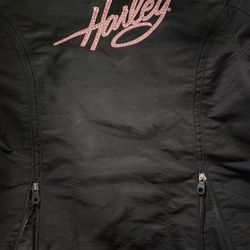 Harley-Davidson Women's Biker Jacket Coat - Sz L