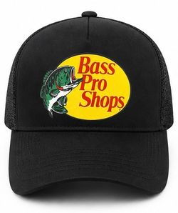 Bass Pro Shops Mesh Trucker Hat Adjustable Snapback Black