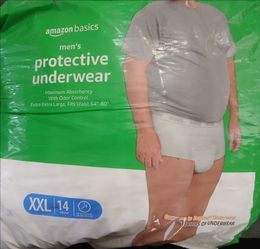 MEN DISPOSABLE BRIEFS AMAZON BASICS XXL